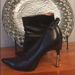 Tom Ford for Gucci Black Goatskin Ankle Boots Sz 9